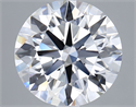 Lab Grown Diamond 2.84 Carats, Round with Ideal Cut, D Color, VVS2 Clarity and Certified by IGI