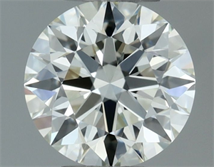 Picture of Natural Diamond 0.50 Carats, Round with Excellent Cut, J Color, VVS1 Clarity and Certified by IGI