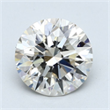 Diamante Natural 2.80 quilates, Redondo , Color K, claridad IF y certificado GIA