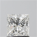 Natural Diamond 1.01 Carats, Princess with  Cut, G Color, SI1 Clarity and Certified by GIA