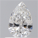 Natural Diamond 0.40 Carats, Pear with  Cut, E Color, VS2 Clarity and Certified by GIA