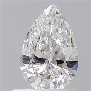 Picture of Natural Diamond 0.40 Carats, Pear with  Cut, E Color, VS2 Clarity and Certified by GIA