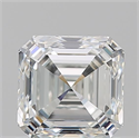 Diamante Natural 1.06 quilates, Asscher , Color H, claridad VVS1 y certificado GIA