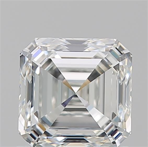 Foto Diamante Natural 1.06 quilates, Asscher , Color H, claridad VVS1 y certificado GIA de