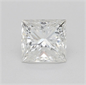 Natural Diamond 0.70 Carats, Princess with  Cut, H Color, VS1 Clarity and Certified by GIA