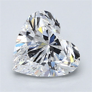 Picture of Natural Diamond 2.30 Carats, Heart with  Cut, D Color, SI1 Clarity and Certified by GIA