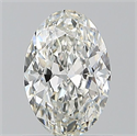 Natural Diamond 0.90 Carats, Oval with  Cut, H Color, VS2 Clarity and Certified by GIA