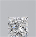 Diamante Natural 1.02 quilates, Princesa , Color F, claridad VVS2 y certificado GIA