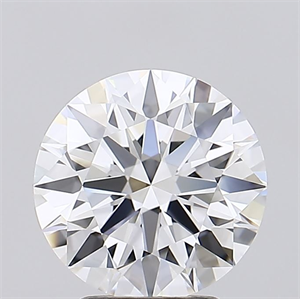 Picture of Lab Grown Diamond 3.21 Carats, Round with Ideal Cut, D Color, IF Clarity and Certified by IGI