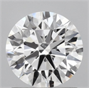 Lab Grown Diamond 1.24 Carats, Round with Ideal Cut, D Color, VS1 Clarity and Certified by IGI
