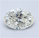 Diamante Natural 3.02 quilates, Ovalado , Color J, claridad SI2 y certificado GIA
