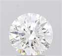 Lab Grown Diamond 2.07 Carats, Round with Ideal Cut, F Color, VVS2 Clarity and Certified by IGI