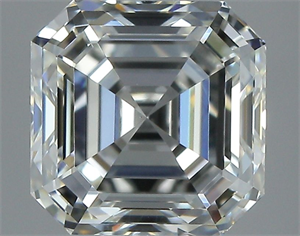 Picture of Natural Diamond 1.22 Carats, Asscher with  Cut, I Color, VS2 Clarity and Certified by GIA
