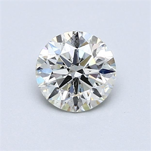 Picture of Natural Diamond 0.73 Carats, Round with Excellent Cut, K Color, SI1 Clarity and Certified by GIA