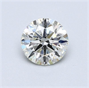 Diamante Natural 0.73 quilates, Redondo , Color K, claridad SI1 y certificado GIA