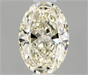 Natural Diamond 0.50 Carats, Oval with  Cut, J Color, IF Clarity and Certified by IGI