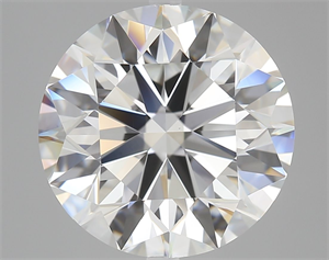 Picture of Natural Diamond 5.02 Carats, Round with Excellent Cut, F Color, VS2 Clarity and Certified by GIA