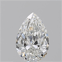 Natural Diamond 0.63 Carats, Pear with  Cut, G Color, VVS1 Clarity and Certified by GIA