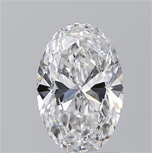 Picture of Natural Diamond 1.01 Carats, Oval with  Cut, D Color, SI1 Clarity and Certified by GIA