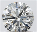 Natural Diamond 0.70 Carats, Round with Excellent Cut, I Color, VS2 Clarity and Certified by IGI