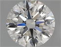 Natural Diamond 0.90 Carats, Round with Excellent Cut, H Color, VVS1 Clarity and Certified by GIA