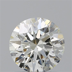 Picture of Natural Diamond 1.00 Carats, Round with Excellent Cut, K Color, SI1 Clarity and Certified by GIA
