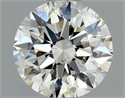 Natural Diamond 0.70 Carats, Round with Excellent Cut, J Color, VVS1 Clarity and Certified by GIA