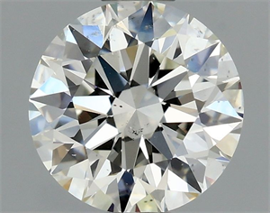 Picture of Natural Diamond 0.70 Carats, Round with Excellent Cut, J Color, VVS1 Clarity and Certified by GIA