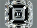 Natural Diamond 1.00 Carats, Asscher with  Cut, H Color, VS2 Clarity and Certified by IGI
