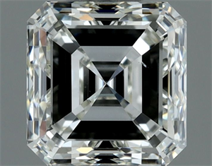 Picture of Natural Diamond 1.00 Carats, Asscher with  Cut, H Color, VS2 Clarity and Certified by IGI