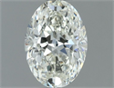 Natural Diamond 0.60 Carats, Oval with  Cut, I Color, VVS2 Clarity and Certified by IGI