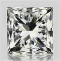 Natural Diamond 0.40 Carats, Princess with  Cut, I Color, VVS1 Clarity and Certified by GIA