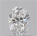 Natural Diamond 0.50 Carats, Oval with  Cut, E Color, VVS1 Clarity and Certified by GIA