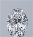 Natural Diamond 1.03 Carats, Oval with  Cut, D Color, VVS2 Clarity and Certified by GIA