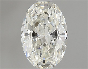 Foto Diamante Natural 0.51 quilates, Ovalado , Color I, claridad IF y certificado GIA de