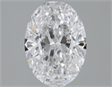 Natural Diamond 2.02 Carats, Oval with  Cut, D Color, SI1 Clarity and Certified by GIA