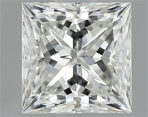 Picture of Natural Diamond 0.80 Carats, Princess with  Cut, I Color, SI1 Clarity and Certified by GIA