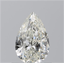 Natural Diamond 0.70 Carats, Pear with  Cut, I Color, SI2 Clarity and Certified by GIA