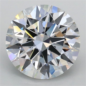 Picture of Lab Grown Diamond 2.02 Carats, Round with Ideal Cut, E Color, VS1 Clarity and Certified by IGI