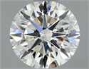 Natural Diamond 0.70 Carats, Round with Very Good Cut, H Color, SI2 Clarity and Certified by GIA