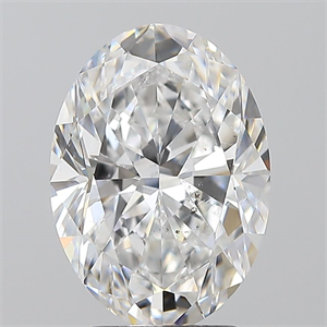 Foto Diamante Natural 3.03 quilates, Ovalado , Color E, claridad SI1 y certificado GIA de