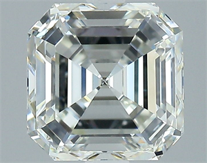 Foto Diamante Natural 3.01 quilates, Esmeralda , Color H, claridad VVS2 y certificado HRD de