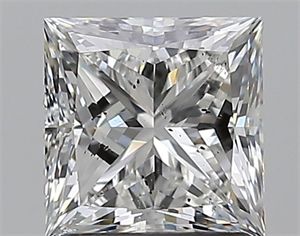 Foto Diamante Natural 1.50 quilates, Princesa , Color G, claridad SI2 y certificado GIA de