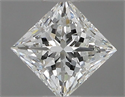 Natural Diamond 0.50 Carats, Princess with  Cut, H Color, VVS1 Clarity and Certified by IGI
