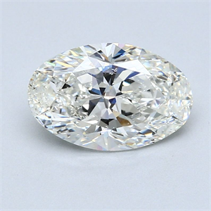 Foto Diamante Natural 2.01 quilates, Ovalado , Color I, claridad SI1 y certificado GIA de