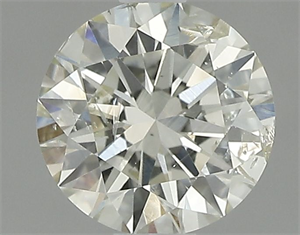 Picture of Natural Diamond 0.70 Carats, Round with Excellent Cut, K Color, I1 Clarity and Certified by IGI