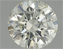 Diamante Natural 0.70 quilates, Redondo , Color K, claridad I1 y certificado IGI
