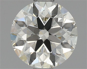 Picture of Natural Diamond 0.80 Carats, Round with Excellent Cut, K Color, VS2 Clarity and Certified by GIA
