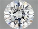 Natural Diamond 0.42 Carats, Round with Excellent Cut, F Color, IF Clarity and Certified by GIA