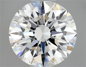 Picture of Natural Diamond 0.42 Carats, Round with Excellent Cut, F Color, IF Clarity and Certified by GIA